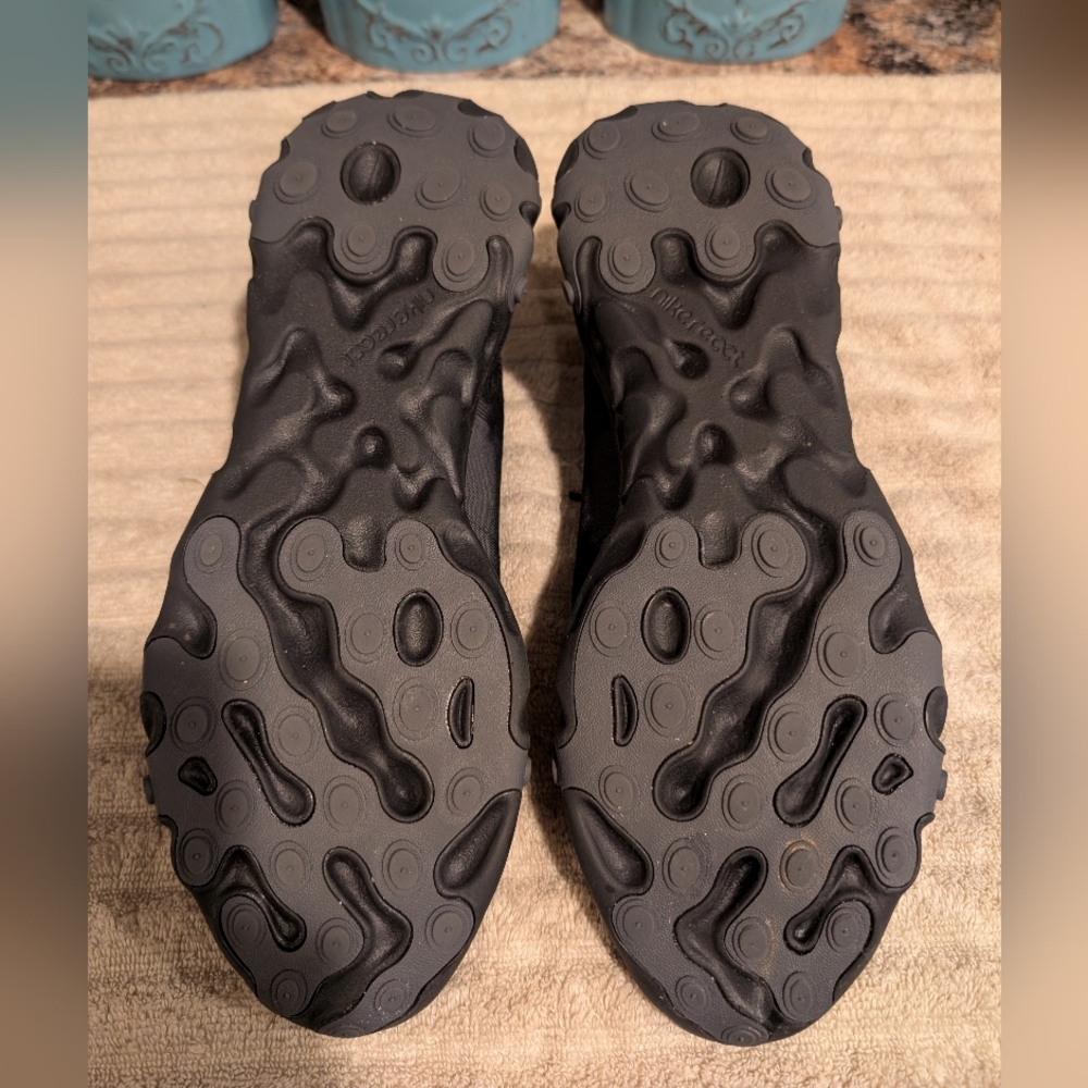 Nike BQ6166-008 React Element 55 Black Lace-Up Running Shoes Men's US 13 - Picture 15 of 16